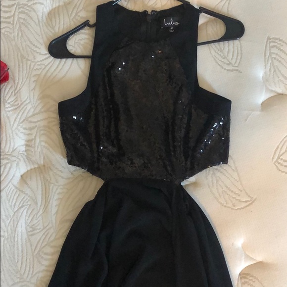 Lulus cut out long black dress - Picture 2 of 2